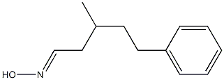 3-Methyl-5-phenylpentanaldoxime Structure