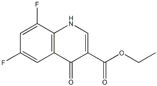 ethyl 6,8-difluoro-4-oxo-1,4-dihydroquinoline-3-carboxylate Structure