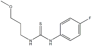N-(4-fluorophenyl)-N'-(3-methoxypropyl)thiourea,,结构式