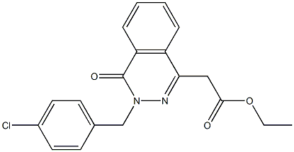 ethyl 2-[3-(4-chlorobenzyl)-4-oxo-3,4-dihydro-1-phthalazinyl]acetate Structure