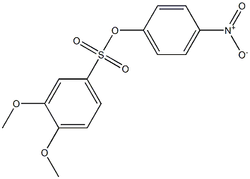 4-nitrophenyl 3,4-dimethoxybenzene-1-sulfonate Structure