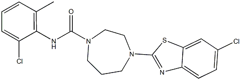 N1-(2-chloro-6-methylphenyl)-4-(6-chloro-1,3-benzothiazol-2-yl)-1,4-diazepane-1-carboxamide