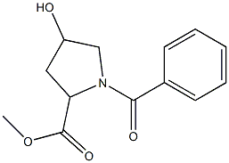 methyl 1-benzoyl-4-hydroxy-2-pyrrolidinecarboxylate Structure