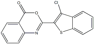 2-(3-chlorobenzo[b]thiophen-2-yl)-4H-3,1-benzoxazin-4-one,,结构式