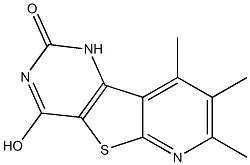 4-hydroxy-7,8,9-trimethylpyrido[3',2':4,5]thieno[3,2-d]pyrimidin-2(1H)-one Structure