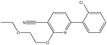 6-(2-chlorophenyl)-2-(2-ethoxyethoxy)nicotinonitrile