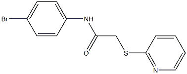 N1-(4-bromophenyl)-2-(2-pyridylthio)acetamide Structure