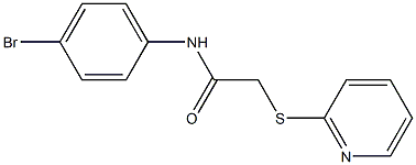 N1-(4-bromophenyl)-2-(2-pyridylthio)acetamide 结构式