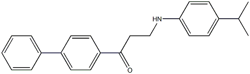 1-[1,1'-biphenyl]-4-yl-3-(4-isopropylanilino)-1-propanone Structure