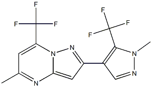  5-methyl-2-[1-methyl-5-(trifluoromethyl)-1H-pyrazol-4-yl]-7-(trifluoromethyl)pyrazolo[1,5-a]pyrimidine