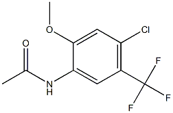 N1-[4-chloro-2-methoxy-5-(trifluoromethyl)phenyl]acetamide Structure