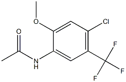 N1-[4-chloro-2-methoxy-5-(trifluoromethyl)phenyl]acetamide,,结构式