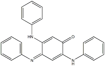 2,5-dianilino-4-(phenylimino)cyclohexa-2,5-dien-1-one,,结构式