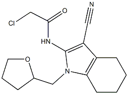 2-chloro-N-[3-cyano-1-(tetrahydrofuran-2-ylmethyl)-4,5,6,7-tetrahydro-1H-indol-2-yl]acetamide