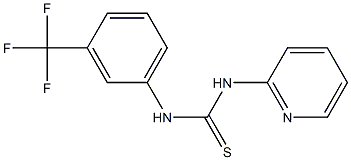 N-(2-pyridyl)-N'-[3-(trifluoromethyl)phenyl]thiourea 结构式