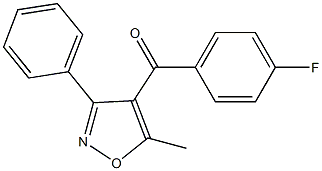 (4-fluorophenyl)(5-methyl-3-phenylisoxazol-4-yl)methanone Structure