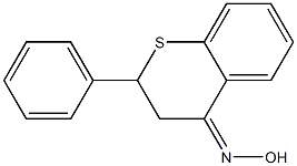 2-phenyl-3,4-dihydro-2H-1-benzothiin-4-one oxime 结构式