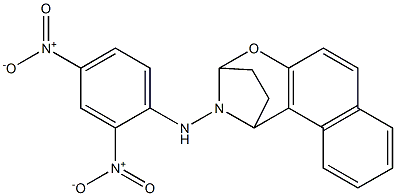 N-(2,4-dinitrophenyl)-2-oxa-16-azatetracyclo[11.2.1.0~3,12~.0~6,11~]hexadeca-3(12),4,6(11),7,9-pentaen-16-amine,,结构式