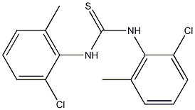 N,N'-di(2-chloro-6-methylphenyl)thiourea Structure