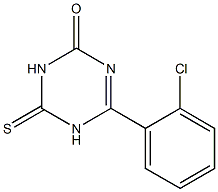 4-(2-chlorophenyl)-6-thioxo-1,2,5,6-tetrahydro-1,3,5-triazin-2-one 结构式