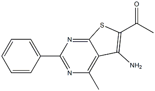 1-(5-amino-4-methyl-2-phenylthieno[2,3-d]pyrimidin-6-yl)ethan-1-one