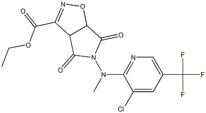 ethyl 5-[[3-chloro-5-(trifluoromethyl)-2-pyridinyl](methyl)amino]-4,6-dioxo-4,5,6,6a-tetrahydro-3aH-pyrrolo[3,4-d]isoxazole-3-carboxylate|