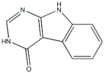 3,9-dihydro-4H-pyrimido[4,5-b]indol-4-one 化学構造式