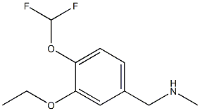 N-[4-(difluoromethoxy)-3-ethoxybenzyl]-N-methylamine Structure