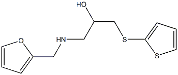 1-[(2-furylmethyl)amino]-3-(2-thienylthio)propan-2-ol 结构式