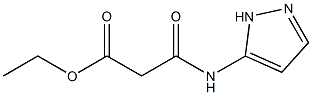 ethyl 3-oxo-3-(1H-pyrazol-5-ylamino)propanoate Struktur