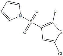 1-[(2,5-dichloro-3-thienyl)sulfonyl]-1H-pyrrole 化学構造式