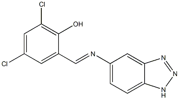 2-[(1H-1,2,3-benzotriazol-5-ylimino)methyl]-4,6-dichlorophenol