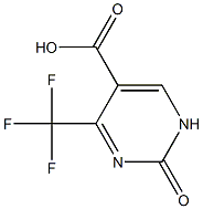 2-oxo-4-(trifluoromethyl)-1,2-dihydropyrimidine-5-carboxylic acid,,结构式