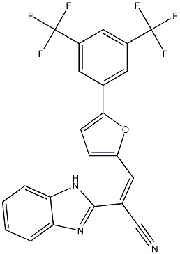 2-(1H-benzo[d]imidazol-2-yl)-3-{5-[3,5-di(trifluoromethyl)phenyl]-2-furyl}acrylonitrile