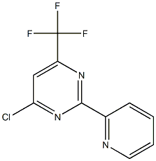 4-chloro-2-(2-pyridinyl)-6-(trifluoromethyl)pyrimidine Structure