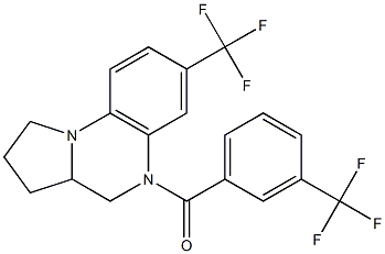  [7-(trifluoromethyl)-2,3,3a,4-tetrahydropyrrolo[1,2-a]quinoxalin-5(1H)-yl][3-(trifluoromethyl)phenyl]methanone