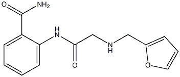 2-({2-[(2-furylmethyl)amino]acetyl}amino)benzenecarboxamide 化学構造式