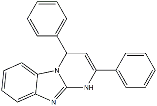 2,4-diphenyl-1,4-dihydrobenzo[4,5]imidazo[1,2-a]pyrimidine 化学構造式
