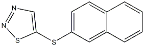2-naphthyl 1,2,3-thiadiazol-5-yl sulfide Struktur