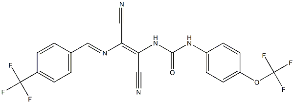  N-(1,2-dicyano-2-{[4-(trifluoromethyl)benzylidene]amino}vinyl)-N'-[4-(trifl uoromethoxy)phenyl]urea