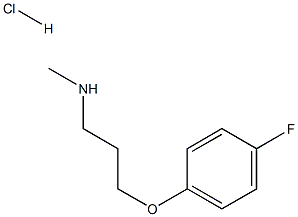 N-[3-(4-fluorophenoxy)propyl]-N-methylamine hydrochloride,,结构式