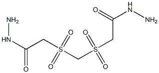 2-({[(2-hydrazino-2-oxoethyl)sulfonyl]methyl}sulfonyl)ethanohydrazide Structure