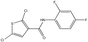 N3-(2,4-difluorophenyl)-2,5-dichlorothiophene-3-carboxamide Structure