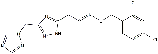 2-[3-(1H-1,2,4-triazol-1-ylmethyl)-1H-1,2,4-triazol-5-yl]acetaldehyde O-(2,4-dichlorobenzyl)oxime Struktur