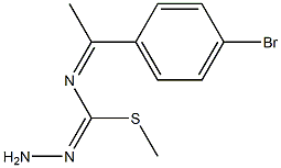 methyl N-[1-(4-bromophenyl)ethylidene]aminomethanehydrazonothioate Structure