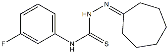  N1-(3-fluorophenyl)-2-cycloheptylidenhydrazine-1-carbothioamide