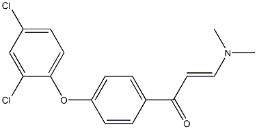 1-[4-(2,4-dichlorophenoxy)phenyl]-3-(dimethylamino)prop-2-en-1-one Struktur