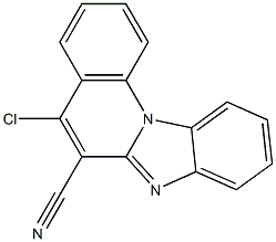 5-chlorobenzo[4,5]imidazo[1,2-a]quinoline-6-carbonitrile 结构式