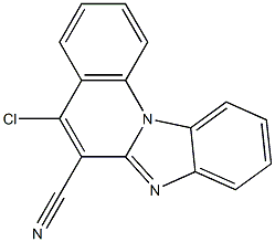 5-chlorobenzo[4,5]imidazo[1,2-a]quinoline-6-carbonitrile,,结构式