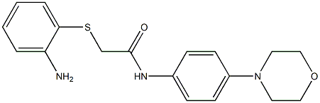2-[(2-aminophenyl)sulfanyl]-N-(4-morpholinophenyl)acetamide Struktur
